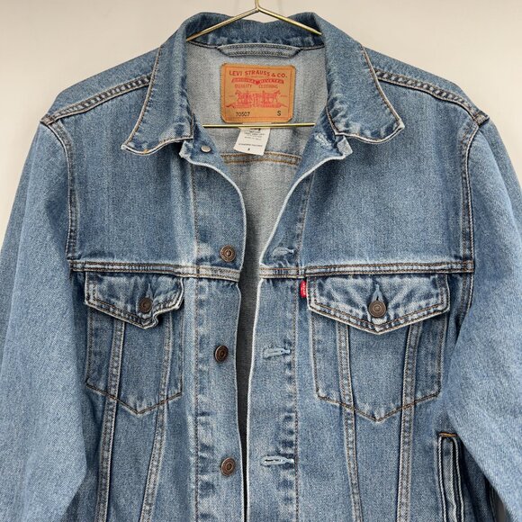Levi’s Standard Trucker Mens Denim Jacket Size Small 90"s Style Unisex - Picture 2 of 8